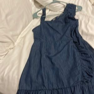 BDG denim ruffle dress